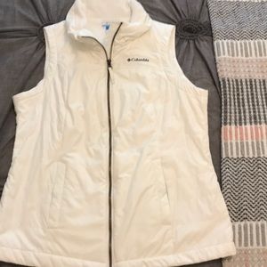 Columbia white vest size Medium